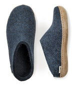 Load image into Gallery viewer, Glerups Slip On Leather Sole Denim
