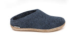 Load image into Gallery viewer, Glerups Slip On Leather Sole Denim
