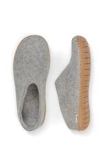 Load image into Gallery viewer, Glerups Slip On Natural Rubber Sole Grey
