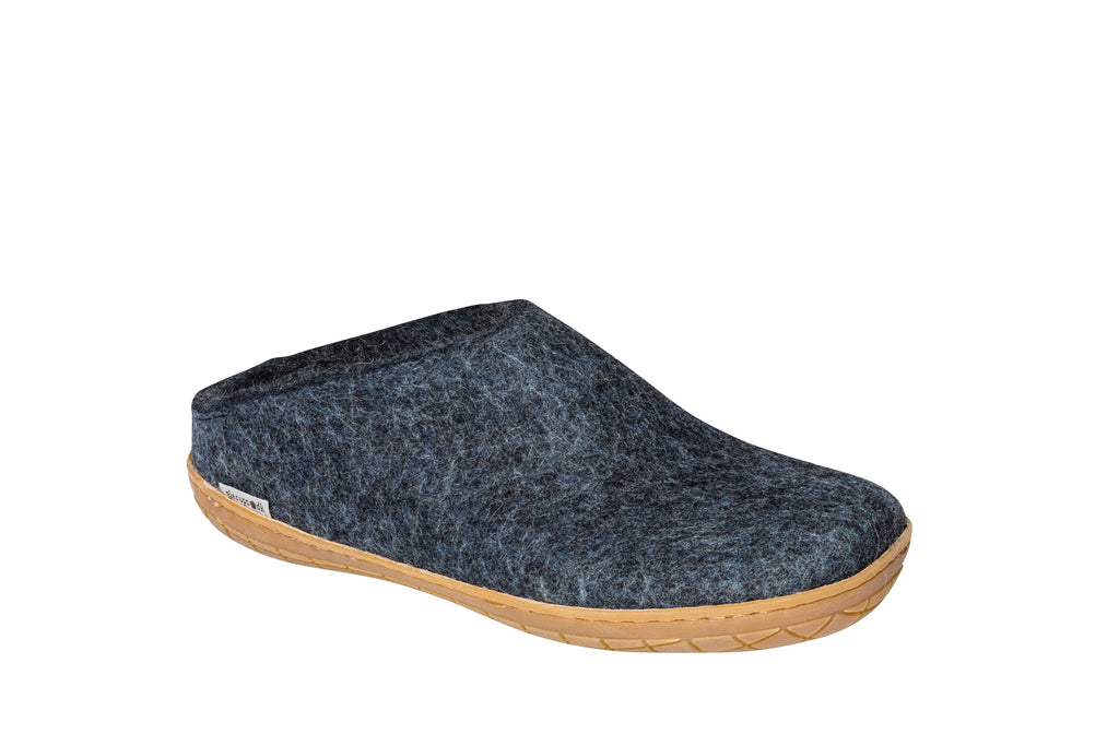 Glerups Slip On Natural Rubber Sole Denim