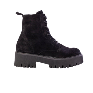 Ateliers Katie Black Suede Leather Boot