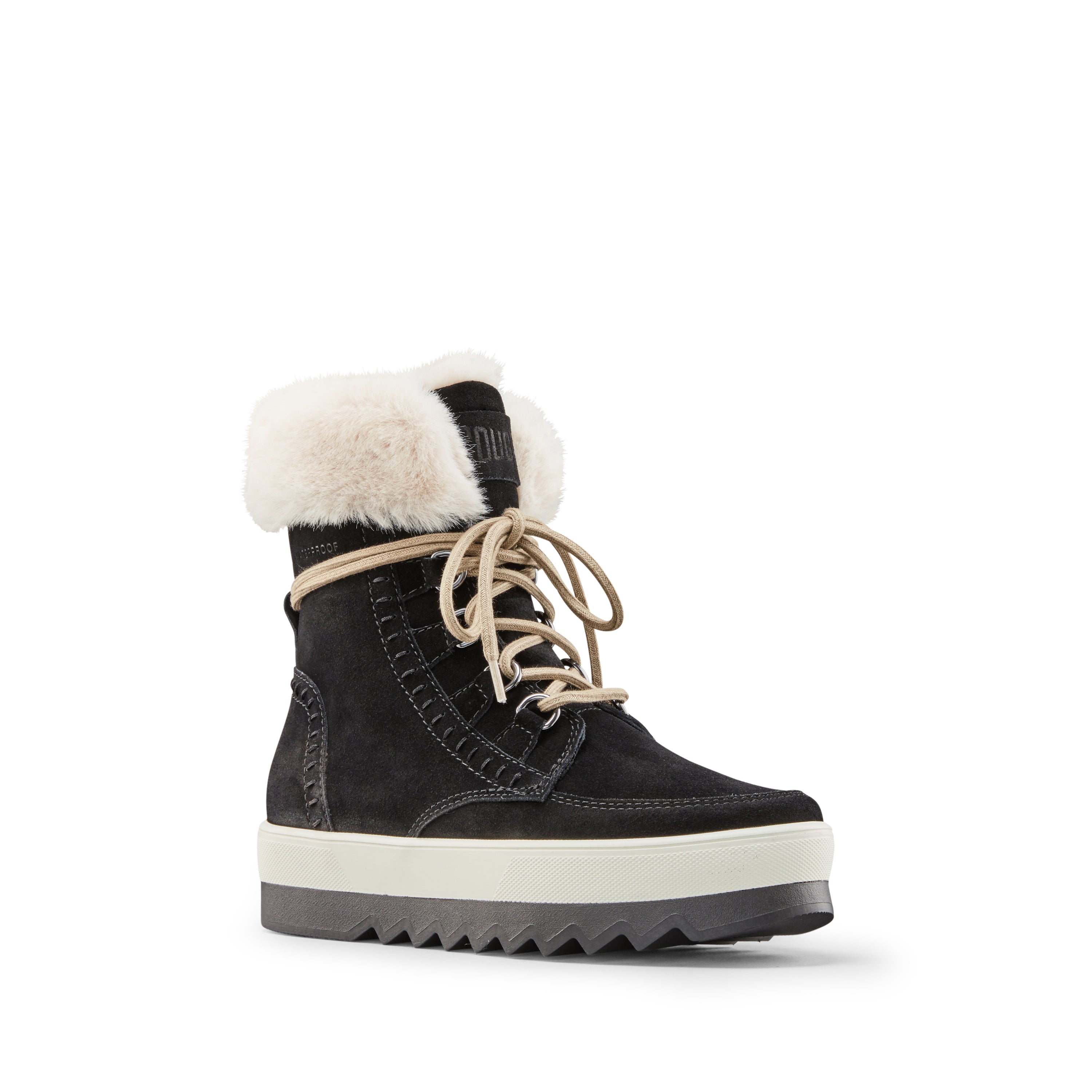 Cougar Vanetta Women's Black/Cream Suede Waterproof Winter Boot