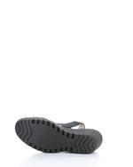 Load image into Gallery viewer, Fly London Yaco Black Leather Sandal P501416 000
