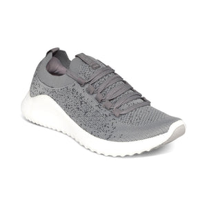 Aetrex Carly Lace Up Grey Sneaker